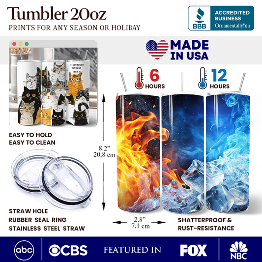 Rescue Cat 20oz Tumbler