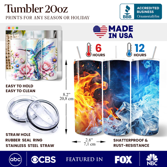 Hummingbird 20oz Tumbler