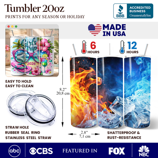 Cruise Girls Trip 2026 20oz Tumbler