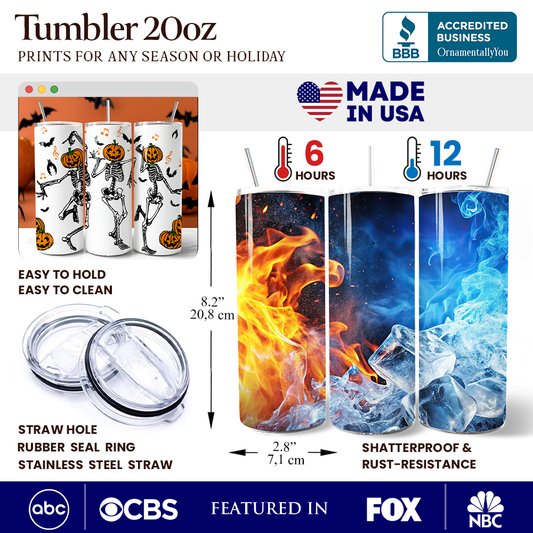 Dancing Skeletons 20oz Tumbler
