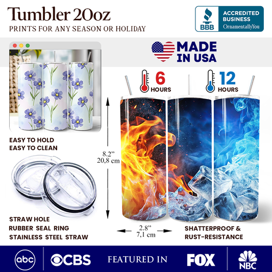 Wildflowers 20oz Tumbler