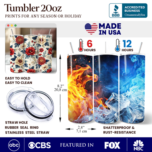 Floral 20oz Tumbler