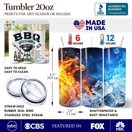BBQ Rules 20oz Tumbler