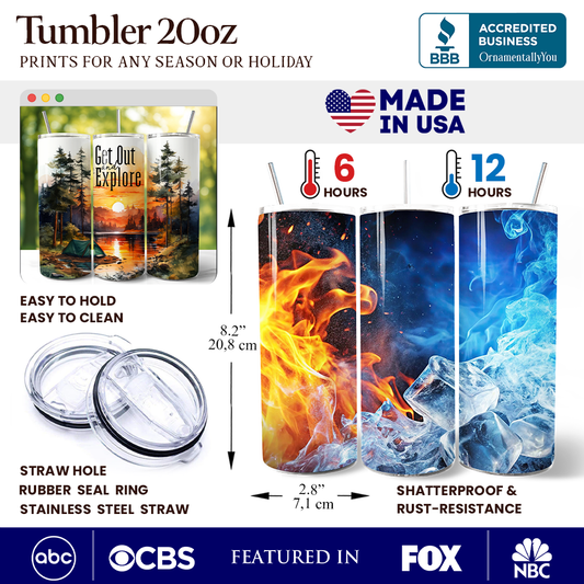 Get Out And Explore 20oz Tumbler