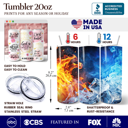 Floral Bible 20oz Tumbler