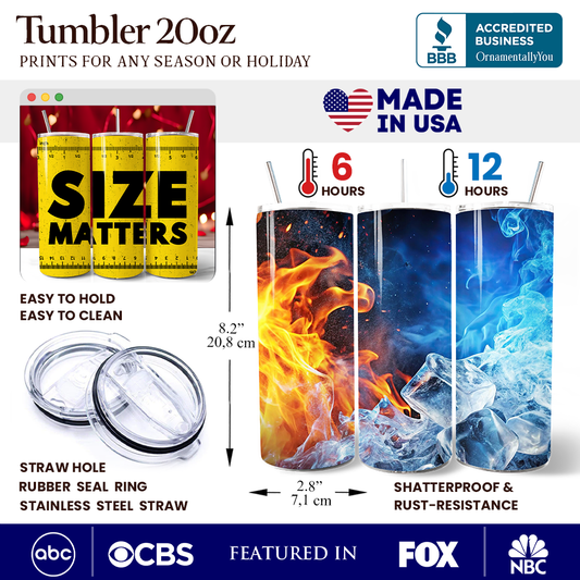 Size Matters 20oz Tumbler