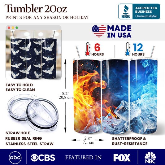 Snowy Owl 20oz Tumbler