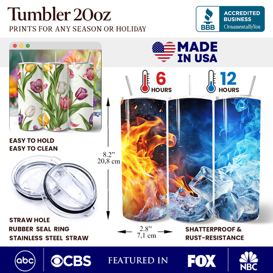 Tulip Garden 20oz Tumbler