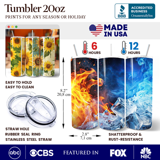 Sunflowers Season 20oz Tumbler
