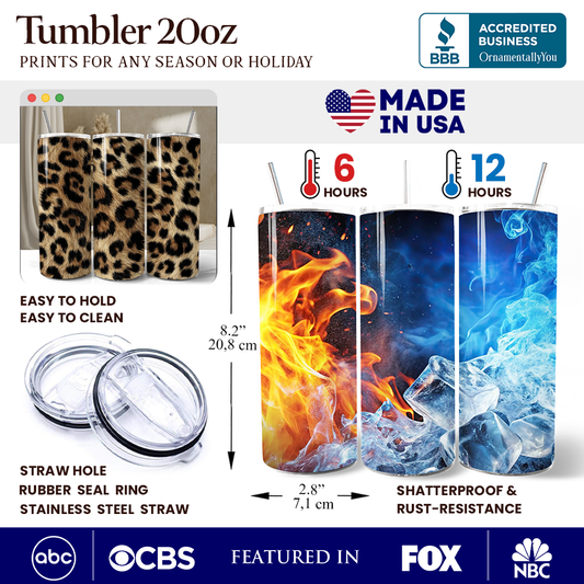 Leopard Print 20oz Tumbler