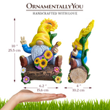 Bloom With Joy Garden Gnome Figurine