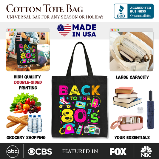 Back To The 80s Tote Bag