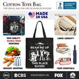 Beam Me Up Canvas Tote Bag