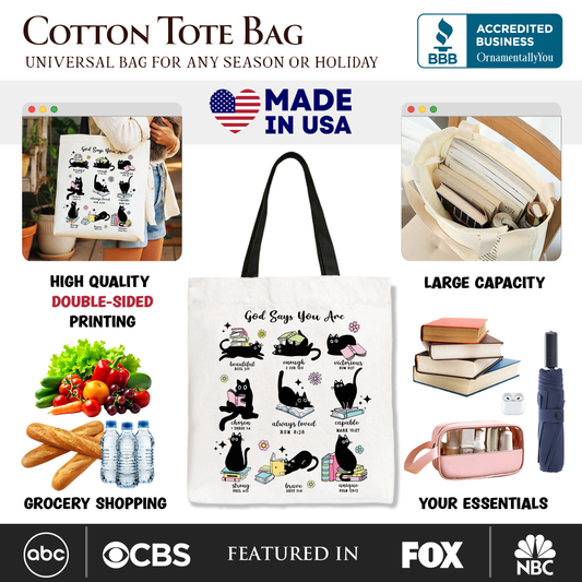 God Says You Are Canvas Tote Bag