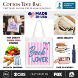 Book Lover Canvas Tote Bag
