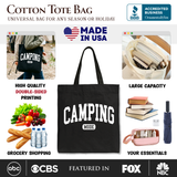 Camping Mode Canvas Tote Bag