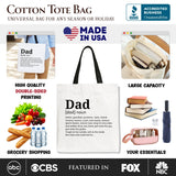 Dad Definition Canvas Tote Bag