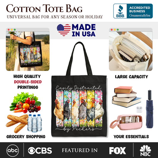 Easily Distracted Canvas Tote Bag