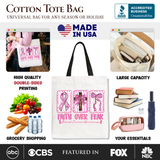 Faith Over Fear Cancer Tote Bag