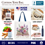 Just One More Chapter Canvas Tote Bag
