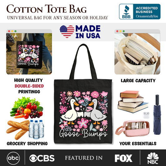 Goose Bumps Canvas Tote Bag