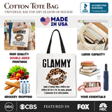 Glammy Leopard Canvas Tote Bag