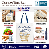 Rather Be Thrifting Canvas Tote Bag