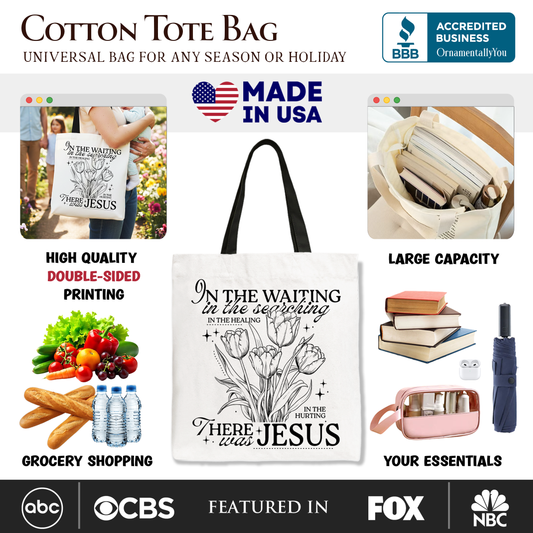 There Was Jesus Canvas Tote Bag