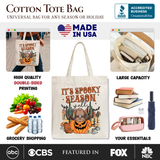 Its Spooky Season Yall Canvas Tote Bag
