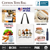 Just A Spooky Canvas Tote Bag