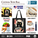 Ramen Cat Canvas Tote Bag