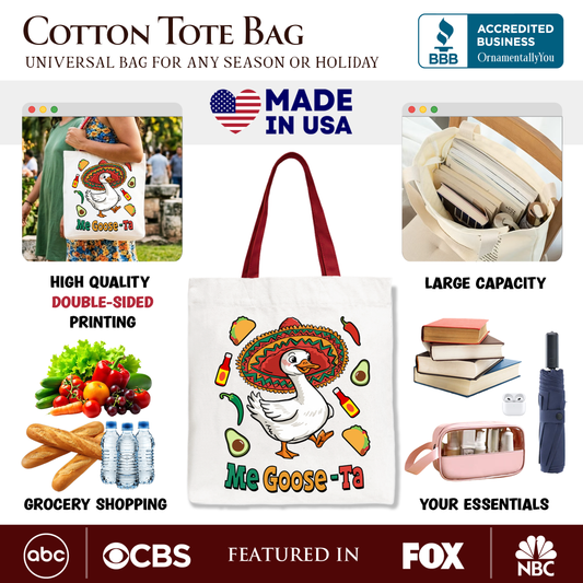 Me Goose Ta Canvas Tote Bag