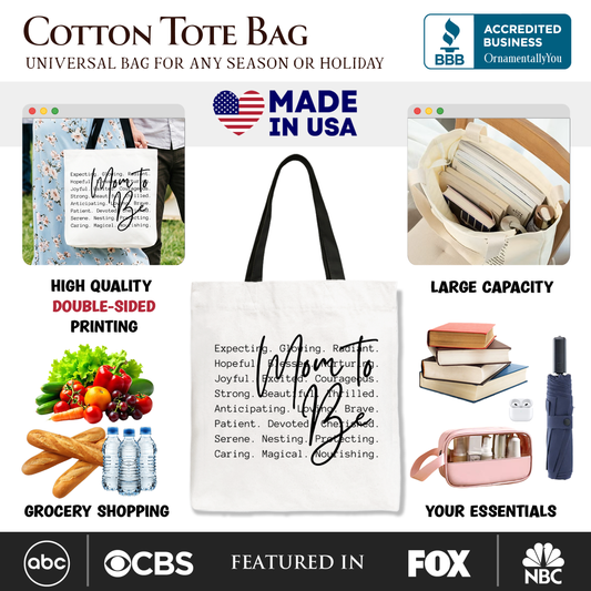 Mom To Be Canvas Tote Bag