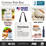 Pawma Definition Canvas Tote Bag