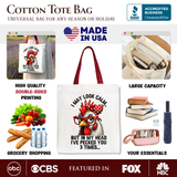 Pecked You 3 Times Canvas Tote Bag