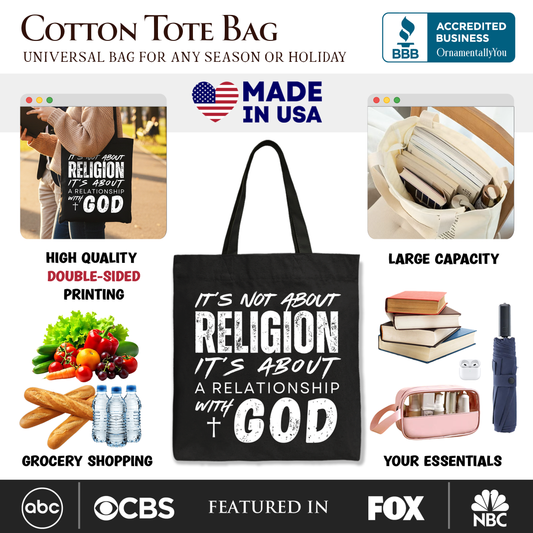 Relationship With God Canvas Tote Bag