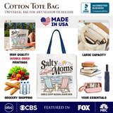 Salty Moms Beach Club Tote Bag