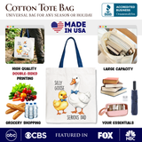 Silly Goose Serious Dad Canvas Tote Bag