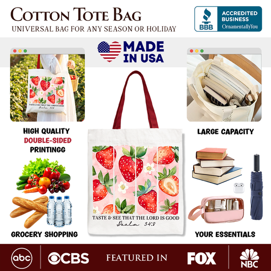 See That The Lord Is Good Canvas Tote Bag