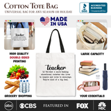 Teacher Definition Canvas Tote Bag