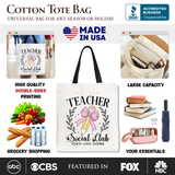 Teacher Social Club Tote Bag