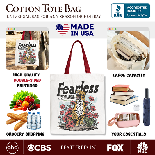 Fearless Canvas Tote Bag