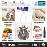 Rocker Cowgirl Canvas Tote Bag