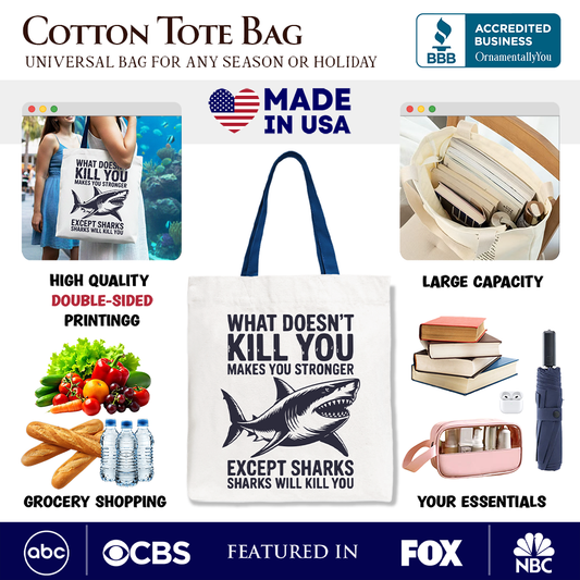 Makes You Stronger Canvas Tote Bag