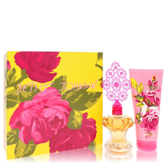 Betsey Johnson by Betsey Johnson Gift Set -- Eau De Parfum Spray + Body Lotion