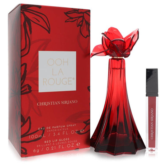 Christian Siriano Ooh La Rouge by Christian Siriano Eau De Parfum Spray + Red Lip Gloss