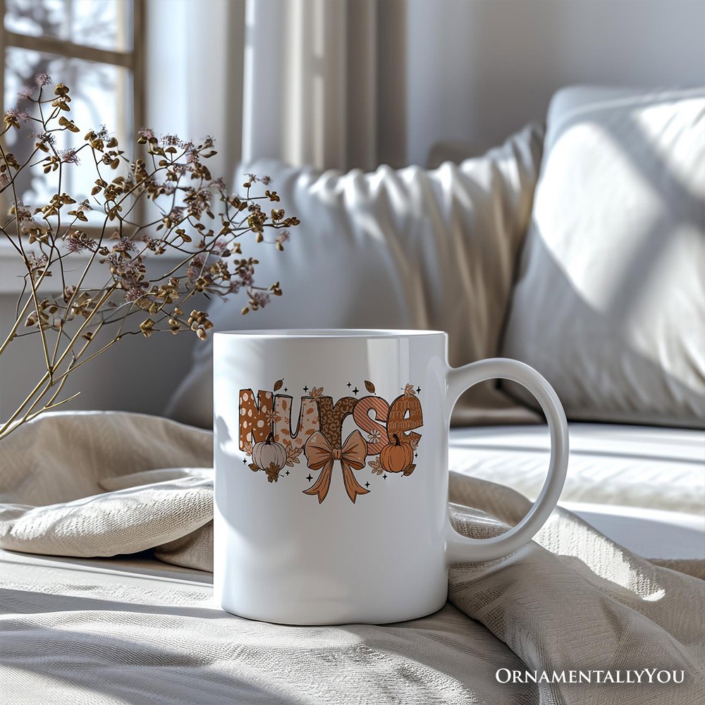 Pumpkin Nurse Ceramic Mug