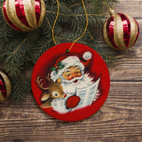 Santa Christmas Carol Ornament