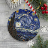 Starry Night Ceramic Ornament