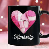 Patchwork Heart Valentine Mug